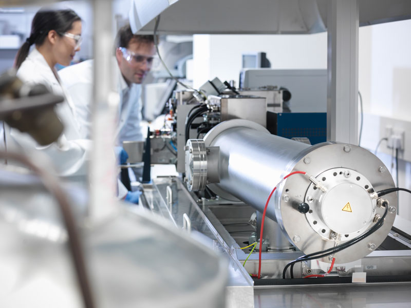 Researchers using the Technology Facility