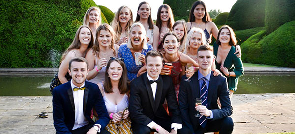 Derwent College Students Outside Heslington Hall
