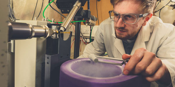 A scientist working