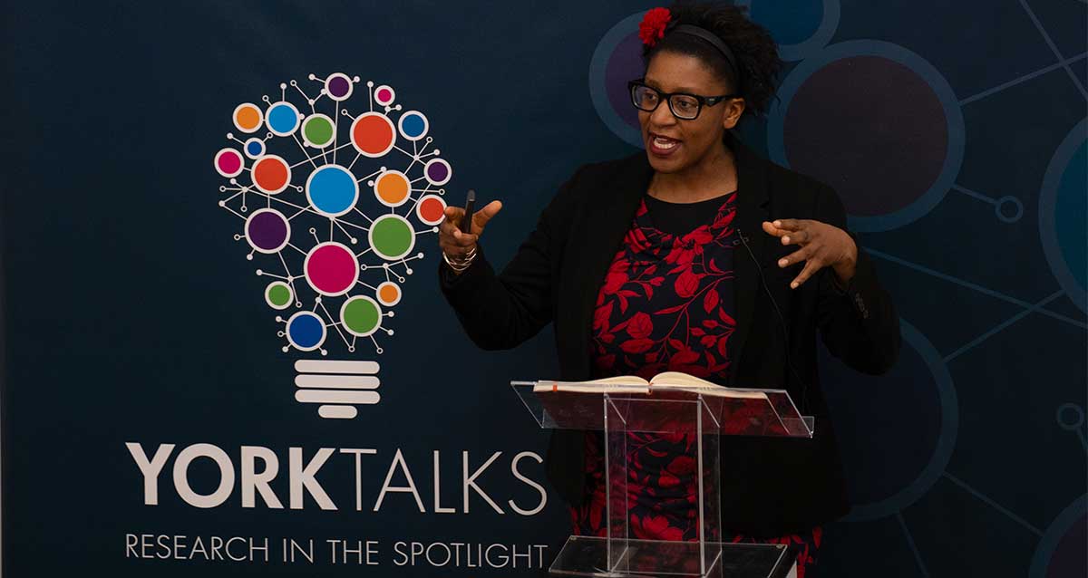 York Talks 2025: Dr Anne Aboaja (Health Sciences) speaks about her research into treating mental health issues in the Bolivian prison system.